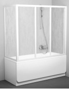 Vonios sienelė Ravak APSV, balta/satinas, pasirenkamas užpildas