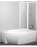 Sulankstoma vonios sienelė Ravak VSK2-160, dviejų dalių
