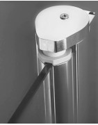 Vonios sienelė Roth TV1/800, brillant, skaidrus stiklas