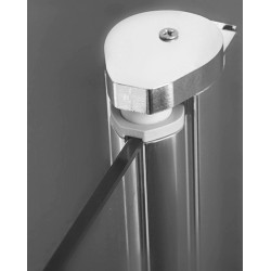 Vonios sienelė Roth TV1/800, brillant, skaidrus stiklas