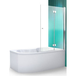 Vonios sienelė Roth TZV2, brillant, skaidrus stiklas