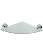 Kampinė lentynėlė Bemeta Omega, stiklinė