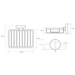 Stačiakampė muilinė Bemeta Omega