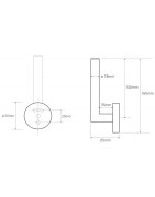 Tualetinio popieriaus laikiklis Bemeta Omega, vertikalus