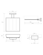 Stiklinė muilinė Bemeta Plaza