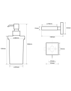 Muilo dozatorius Bemeta Beta, pakabinamas, 230 ml