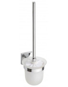 WC šepečio laikiklis Bemeta Beta, pakabinamas, stiklinis