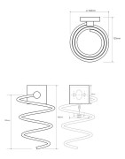 Plaukų džiovintuvo laikiklis Bemeta Beta, spiralinis