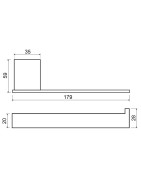 Tualetinio popieriaus laikiklis Bemeta Via, be dangtelio