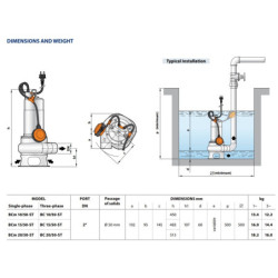 Fekalinis siurblys Pedrollo BC 10/50-ST