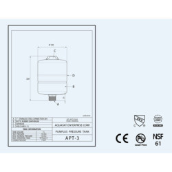 Hidroforas diafragminis AQUASKY Plus APT 3