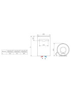 Elektrinis vandens šildytuvas Ariston Lydos Plus 80 V