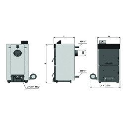 Ketaus katilas su ventiliatoriumi TERMOCAST MAXI PLUS 8 58-75kW