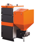 Plieninis granulinis katilas TIS EKO DUO 65, 65kW