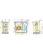 Kieto kuro katilas-viryklė Kalvis K-4, dešinė