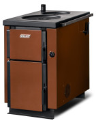 Kieto kuro katilas-viryklė Kalvis K-4, kairė