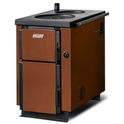 Kieto kuro katilas-viryklė Kalvis K-4, kairė