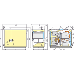 Kieto kuro katilas-viryklė Kalvis K-4AB, dešinė