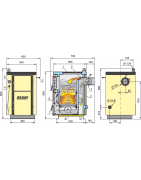 Kieto kuro katilas-viryklė Kalvis K-4B-1