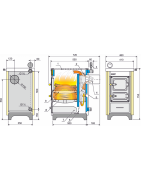 Kieto kuro katilas-viryklė Kalvis K-4CMN