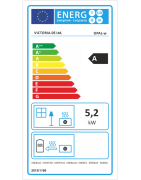 Plieninė krosnelė Victoria Opal-w, 5 kW