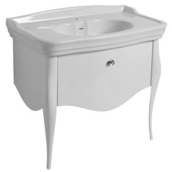 Spintelė Olympia Impero Style 70 cm, balta, svarovski rankenėlė