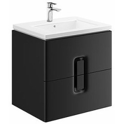 Spintelė praustuvui Geberit Kolo Twins, 60cm, matinė juoda