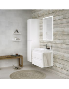 Spintelė Kamė Terra 60, baltos spalvos, blizgi