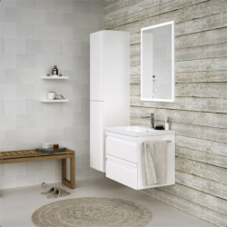 Spintelė Kamė Terra 60, baltos spalvos, blizgi