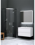 Spintelė Kamė Terra 80, baltos spalvos, blizgi