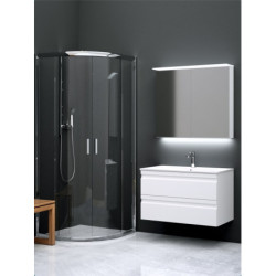 Spintelė Kamė Terra 80, baltos spalvos, blizgi