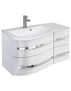 Spintelė Oristo Opal 90 cm, kairė, balta