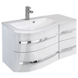 Spintelė Oristo Opal 90 cm, kairė, balta