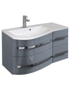 Spintelė Oristo Opal 90 cm, kairė, pilka