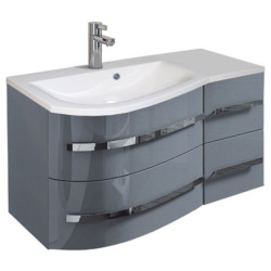 Spintelė Oristo Opal 90 cm, kairė, pilka