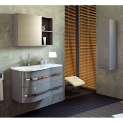 Spintelė Oristo Opal 90 cm, kairė, pilka