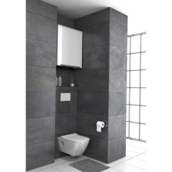 Spintelė Oristo Silver 60cm, su veidrodžiu, su LED apšvietimu