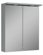 Spintelė Oristo Silver 60cm, su veidrodžiu, su LED apšvietimu