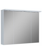 Spintelė Oristo Silver 90cm, su veidrodžiu, su LED apšvietimu