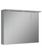 Spintelė Oristo Silver 90cm, su veidrodžiu, su LED apšvietimu