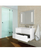 Praustuvo spintelė Oristo Opal 90cm, balta