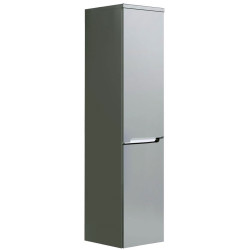 Ūkinė spintelė Oristo Opal 35cm, pilka, su krepšiu skalbiniams