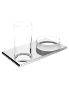 Pakabinamas laikiklis Keuco Edition 400, su stikline ir lėkštele