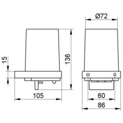 Muilo dozatorius Keuco Edition 11, stiklinis, sieninis