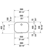 Praustuvas Duravit D-Code, 560x400mm