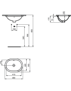Praustuvas Ideal Standard Connect, 48x35cm, ovalus