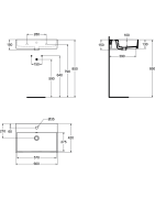 Praustuvas Ideal Standard Strada, 600x420mm
