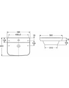 Praustuvas Ido Seven D, 560x440mm