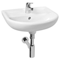 Praustuvas Jika Lyra Plus, su 1 anga maišytuvui viduryje, 45cm