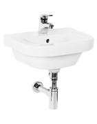 Praustuvas Deep By Jika, su 1 anga maišytuvui viduryje, 45cm